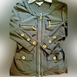 Collarless Zip jacket Size Small - Boston Proper